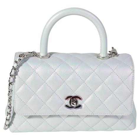 chanel iridescent blue mini